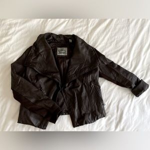Levi’s Dark Brown Leather Jacket, size S